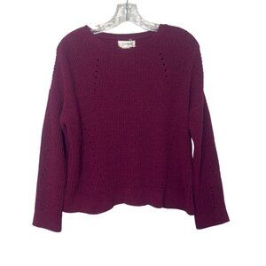 Jessica Simpson Sweater Womens Medium Maroon New WOT Warm